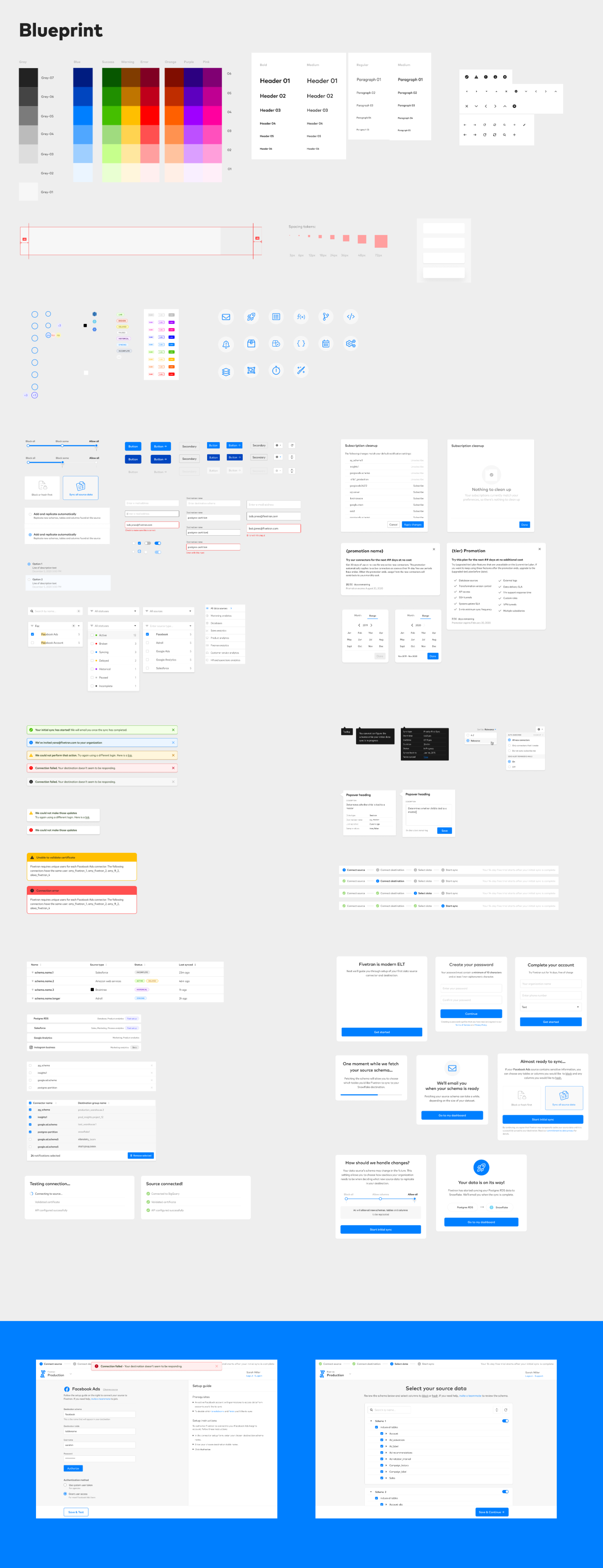 Component library and visual style