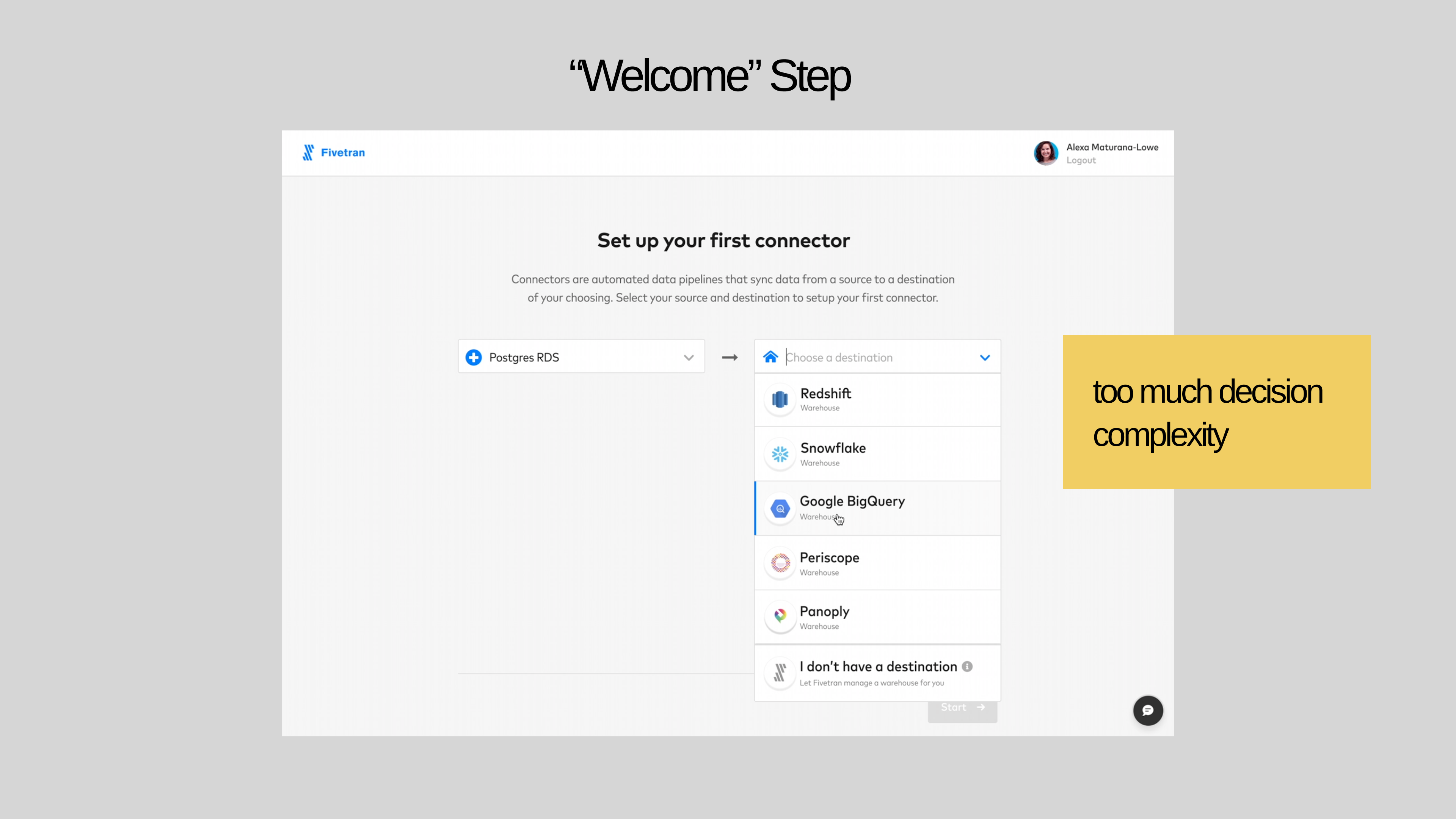 First release — the Welcome step