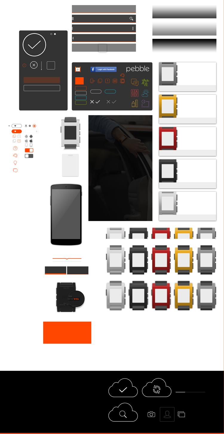 UI kit — applied screens